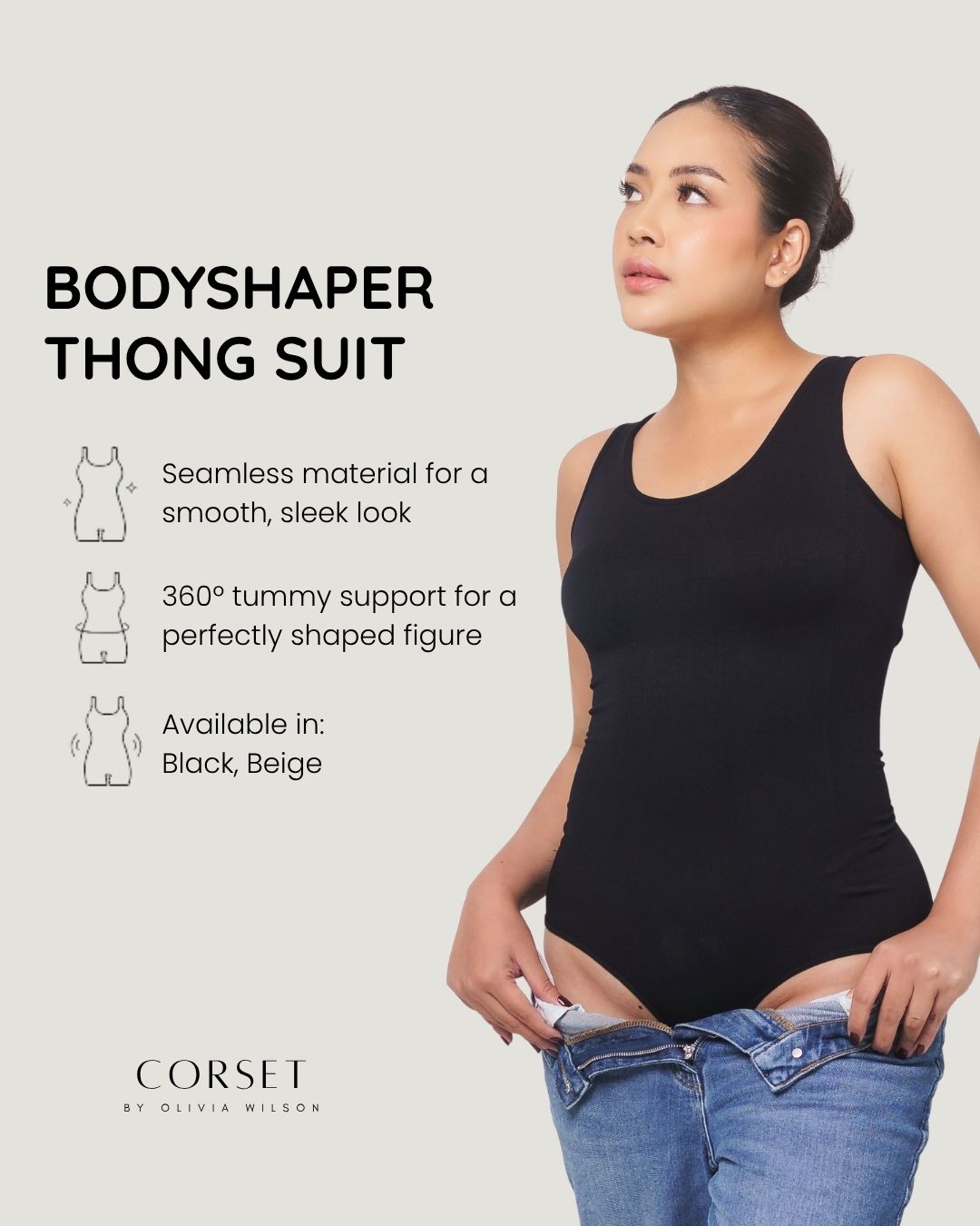 Olivia Bodyfit Thong Suit